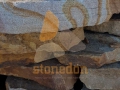 Камень песчаник жёлтый необработанный. Пластушка-рванка