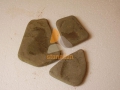 Природный камень песчаник серо-зелёный галтованный