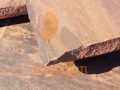 Природный камень песчаник обожженный. Камень пластушка (плитняк) красный необработанный.